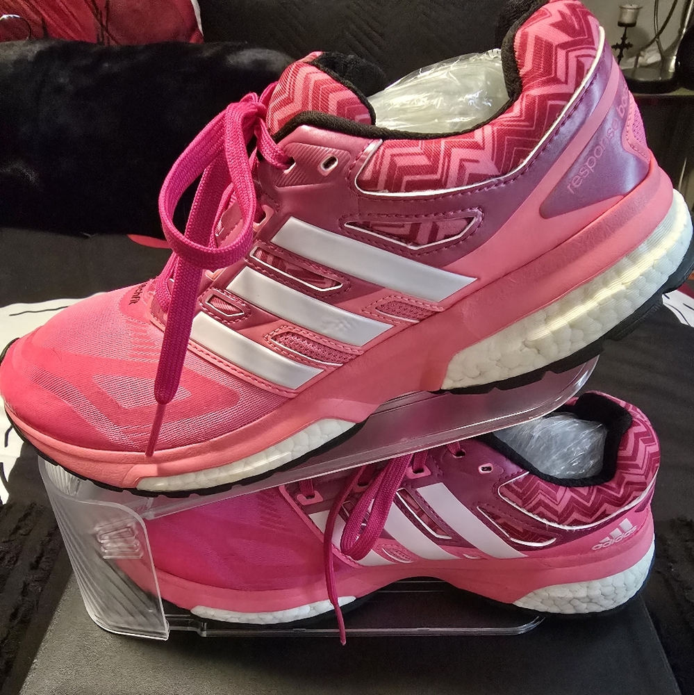 Adidas Women's Vibrant Pink Athletic Shoes